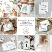 Elegante handgeschilderde eucalyptus Bewaar de dat Kaart