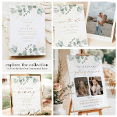 Elegant groen en gouden trouwtafel nummer Kaarten