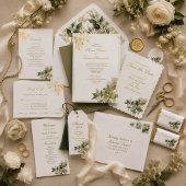 Elegante botanische eucalyptusgroen calligrafie menu