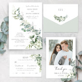 Elegant Eucalyptus Greenery Folie Uitnodiging