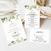Elegant Eucalyptus Blad groen bruidsmeisje Uitnodiging Briefkaart