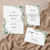 Eucalyptus Bladeren Elegante Tafelkaart Kaart (Personaliseer de collectie van deze zelfstandige maker.)