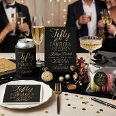 Elegant Fifty and Fabulous! 50th Birthday Party Confetti