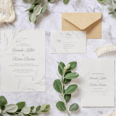 Elegant Floral slaat de datum op Save The Date