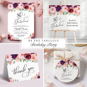 Elegant 80th Birthday Party