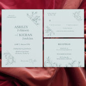 Bloemen voor mijn bruid op onze trouwdag kaart