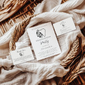 Elegant Floral Tooth Dental Graduation Kaart