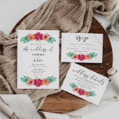 Elegant bloemontwerp Engagement party uitnodiging