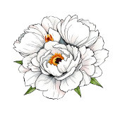 Elegant Black Floral Wedding Invitation Kaart