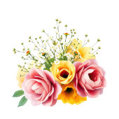 Elegant Green Floral Beverage Menu Acryl Bord