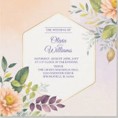 Elegante Bloemen Bruiloft Uitnodiging Template