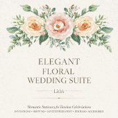 Elegant Floral Wedding Enclosure Card | Watercolor Informatiekaartje