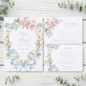 Elegante Bloemen Krans Crest Monogram Huwelijk Bedankdoosjes (Personaliseer de collectie van deze zelfstandige maker.)