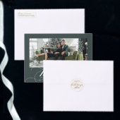 Elegant Flourish Formal Script Holiday Briefkaart