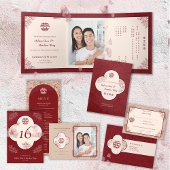 Elegante Bloem Dubbele Xi Chinese Bruiloft Servet