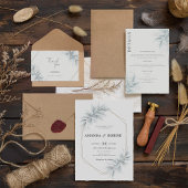 Elegant gebladerte Moderne details Informatiekaartje