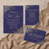 18 Tabel Gold- en marinesleutel (Simple Wedding Se Poster (Personaliseer de collectie van deze zelfstandige maker.)