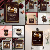 Elegante gouden appel van ons Baby shower Kaart