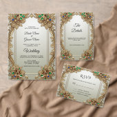 Elegante gouden  plaatskaart plaatskaartje (Personaliseer de collectie van deze zelfstandige maker.)