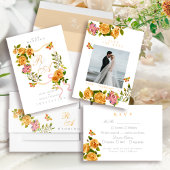 Paarse Rozen lint monogram foto bruiloft Latte Mok