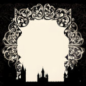 Aanpasbare Gotische Trouwplaatskaart Kaart