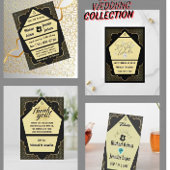 Gepersonaliseerde moderne bruiloft servetten