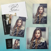 Elegant Afstudeerder Script Photo Afstuderen Briefkaart