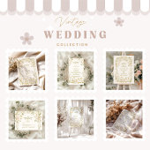 Elegant groen en blos Lijst bruiloft Acryl Uitnodigingen