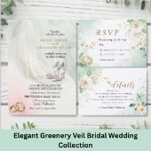 Bride Veil Wat zit er in uw portemonnee Vrijgezell Kaart