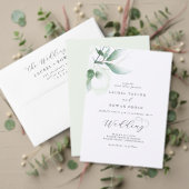 Elegant Greenery Wedding Wishing Well Kaart (Personaliseer deze collectie van deze onafhankelijke maker. Test)