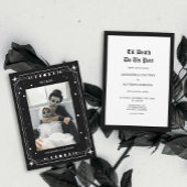 Halloween foto bruiloft save the date