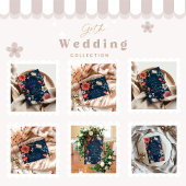 Elegante Halloween bruiloft RSVP Kaartje