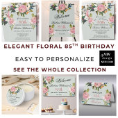 STICKER Elegante handgeschilderde bloemen 85ste ve