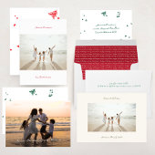 Aangepaste handgeschreven rode bes op crème vakant satijnen lint