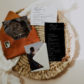 Moderne Script Typografie Bruiloft Save the Date Kaart