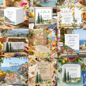 That's Amore Italian Cocktail QR Code Bridal  Kaart