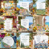 That's Amore Italian Riviera Engagement Party Kaart