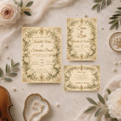 Elegante Ivoren Rozen Bruiloft Save The Date