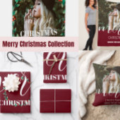 Gepersonaliseerd script Vrolijke kerstfoto naam Fleece Deken