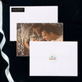 Geloof script | Gold Holiday Snowflake Floure Cadeaupapier