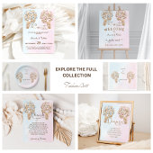 Hij of zij teddybeer met ballonnen kaart