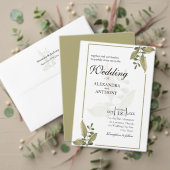Elegant Minimalist Greenery Save The Date (Personaliseer deze collectie van deze onafhankelijke maker. Test)