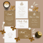 Elegante minimalistische islamitische bruiloft Sav Save The Date