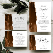 Budget Mocha Brown Gold Agaat Save the Date