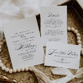 Elegant Wedding Well Wish Advice Kaart