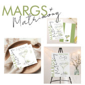 Elegante Moderne Margs en Huwelijk Bruidsfeest Tote Bag