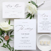 Modern Elegant Wedding Programme Handwaaier