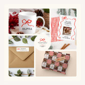 Elegante moderne rode strik lint mok