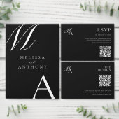 Elegant monogram moderne minimalistische bruiloft glas (Personaliseer de collectie van deze zelfstandige maker.)