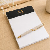 Op maat gemaakt zakelijk notitieboek met monogram